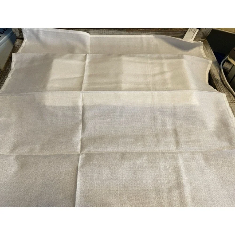 Set Of 12 White Cloth Napkins Washable 21X21 in Fabric Napkins Wedding